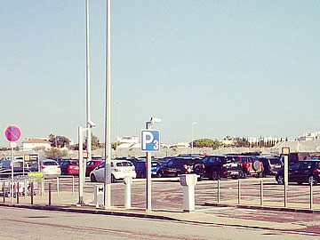 Parking spaces at park P3
